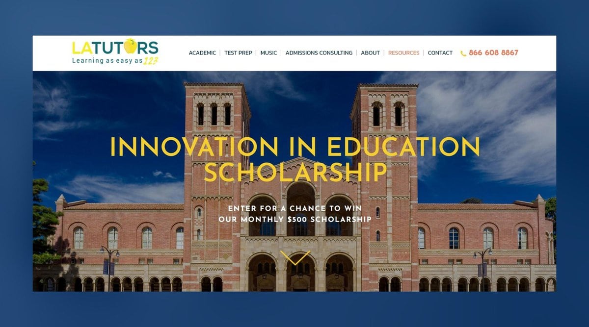 Innovation in Education Monthly Scholarship