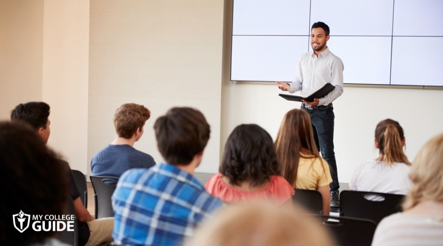 College students taking Elective in Public Speaking