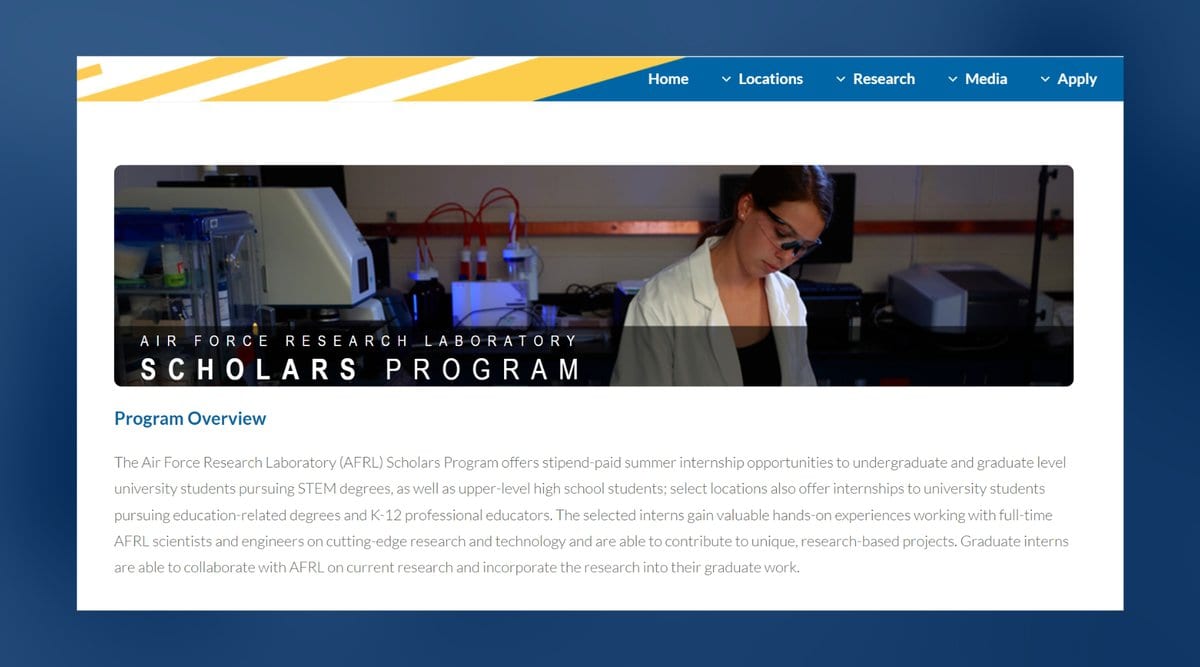 Air Force Research Library Scholar Program