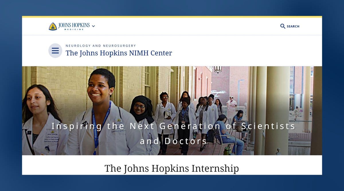 Johns Hopkins Internship in Brain Sciences