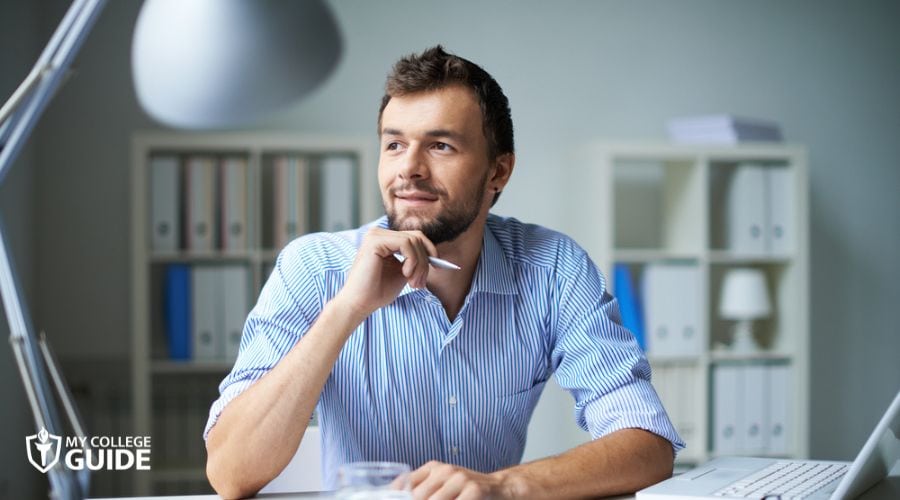 Man thinking about his passion and Career Change 