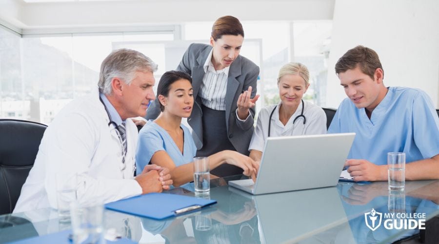 Healthcare Administrators in a meeting