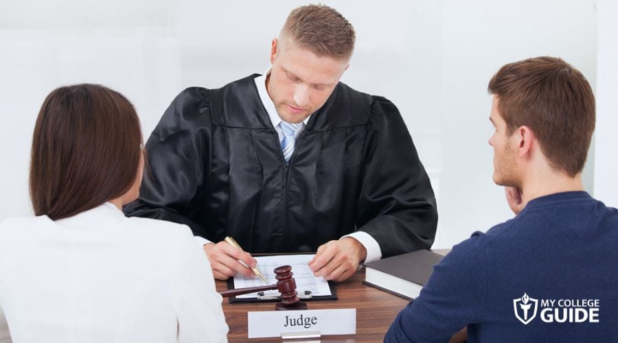 Judge with a Criminal Justice Bachelor Degree